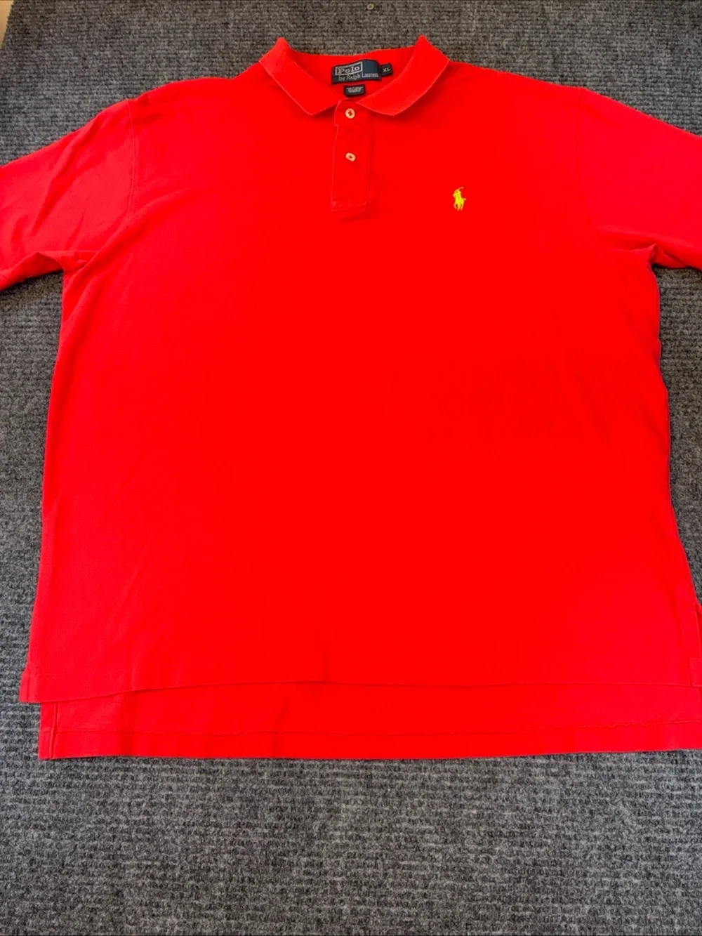 Polo Ralph Lauren Men's XL Polo Shirt Hyper Pink MW22 Lime Green Pony EUC